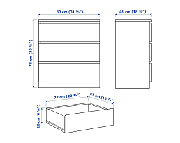 Изображение товара Мальм 17 beige ИКЕА (IKEA) на сайте delmard.ru