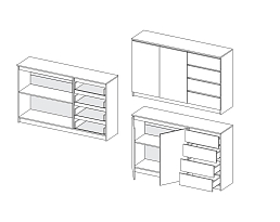 Изображение товара Мальм 18 white ИКЕА (IKEA) на сайте delmard.ru