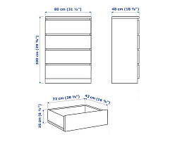 Изображение товара Мальм 16 beige ИКЕА (IKEA) на сайте delmard.ru