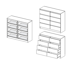 Изображение товара Мальм 13 brown ИКЕА (IKEA) на сайте delmard.ru