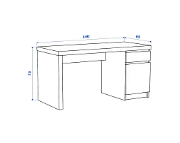 Изображение товара Мальм 413 white ИКЕА (IKEA) на сайте delmard.ru